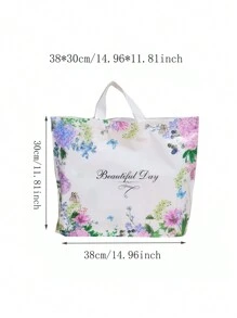 10pcs Floral & Slogan Graphic Gift Bag - Multicolor - View 4