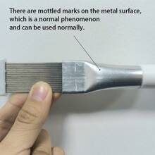 1 pezzo Spazzola per la pulizia delle alette del condizionatore d aria e raddrizzatore in acciaio inox per alette, utensile di pulizia del condizionatore d aria, per cucina, bagno, casa, forniture per la casa