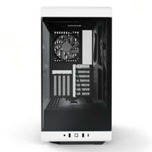 HYTE Y40 - Modern Aesthetic Panoramic Tempered Glass Mid-Tower ATX Computer Gaming PC Case With PCIE 4.0 Riser Cable Included - White/Black - 黑與白 - 查看 2