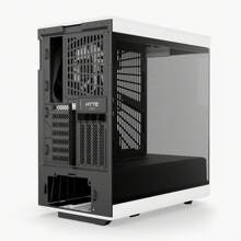 HYTE Y40 - Modern Aesthetic Panoramic Tempered Glass Mid-Tower ATX Computer Gaming PC Case With PCIE 4.0 Riser Cable Included - White/Black - 黑與白 - 查看 5