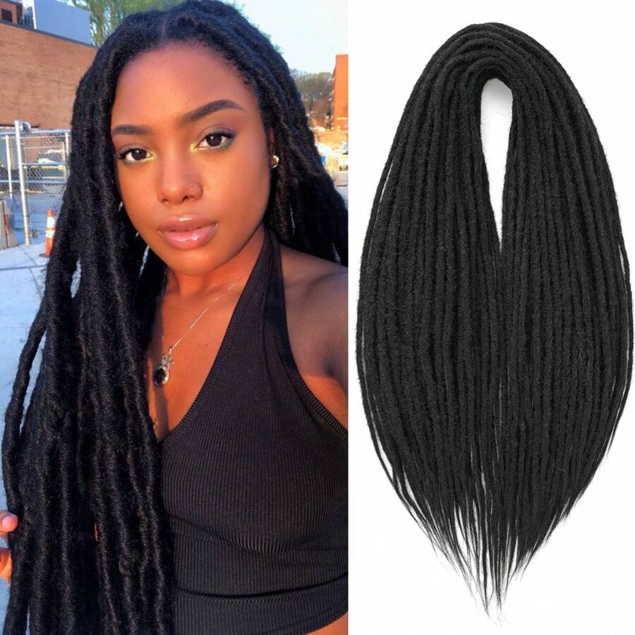 Dreadlock Double Ended Extensions Synthetic Dreads 24inches 10 Strands