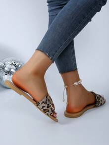 2024 Mới Xuyên biên giới Của phụ nữ Đúng mốt Dép đi trong nhà Với Khóa vuông Chi tiết Đối với Giải trí , Kích thước lớn Ngoài trời Mặc - Nhiều màu - Xem 5