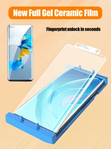 Transparent High Definition Edge-To-Edge Screen Protector Compatible With Samsung Curved Screen Model, Easy To Apply With Alignment Tool, Durable, No Edge Lifting - Clear - View 2