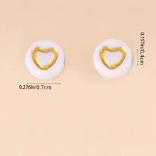 100/200/300/400/500/1000Pcs 4x7mm White Round Acrylic Black Letter Beads A-Z Mixed Loose Beads For DIY Bracelets Necklaces Keychains Small Business Jewelry Making Craft Supplies