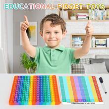12x12 Multiplication Table Toy Game Desk, Rainbow Bubble And Number Decompression Mathematical Multiplication Learning Toy, Suitable For Children Mathematics Thinking, Early Educational Christmas Gift (12x12 Multiplication Table) - Multicolor - View 10