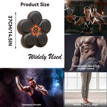 Máquina De Boxeo Con Música Electrónica, Equipo De Gimnasio De Boxeo, Entrenador De Boxeo Con Música Inteligente Montado En La Pared, Máquina Objetivo De Boxeo Para Entrenamiento En Casa - Negro - Ver 2