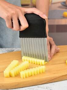 Wavy French Fries, Salad Wavy Cutter, Multifunctional Wave Onion Potato Slicer 1pc