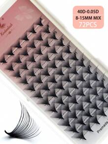 8-15mm Premade Fans Eyelash Extensions 8-15mm Mixed Length Promade Lash Fans D Curl Premade Fans Pointed Thin Base Handmade Volume Premade Lash Extensions Fans(30D/40D,0.05-D-8-15MM)