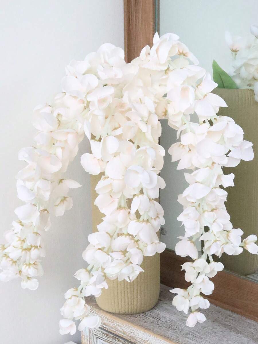 1 件/2 件/3 件/5 件/6 件 60 厘米悬挂仿槐树叶，婚礼派对场地装饰，节日活动背景，生日派对场景布置，家居装饰，摄影道具，经典简约，品质卓越 - 杏色 - 查看 1