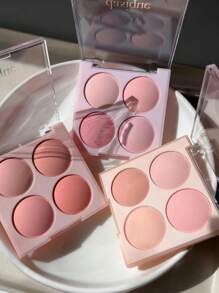 Paleta de colorete Dasique | 4 tonos construibles, polvo ligero y suave | Vegano | Colorete de maquillaje coreano 07 Candy Berry Gift Set - 07 baya de caramelo - Ver 8