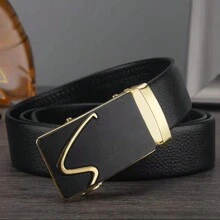 1條男士商務/派對多色扣帶PVC荔枝紋皮帶工作 - 彩色 - 查看 20