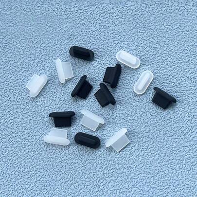 6pcs Phone Dust Plug Silicone Plug Dust Cap Compatible With Iphone Lightning Charging Data Port Protective Case Phone Accessories Compatible With Apple Phone14, 13, 12, 11