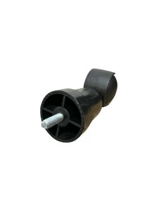Kit 6 Pés para cama box de solteiro/casal/queen/king 4 pés fixos e 2 com rodinhas de plástico Preto ou Cromado - Preto - Visão 5