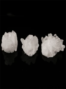 1pc Natural Crystal Stone Natural Crystal Rocks Geode Stone Specimen White Crystal Stone White Crystal Cluster Clear Quartz Healing Rock
