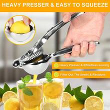 1 Miếng Nước trái cây Máy ép Thủ công Máy ép chanh Cam quýt Máy ép trái cam Nhấn - Bạc - Xem 6
