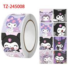 Sanrio 500Pcs/Roll Sticker Kawaii  Hello  Cartoon Kitty Cat Kids Reward Stickers Gift Decoration Decals Toys(Some Parts May Be Random)