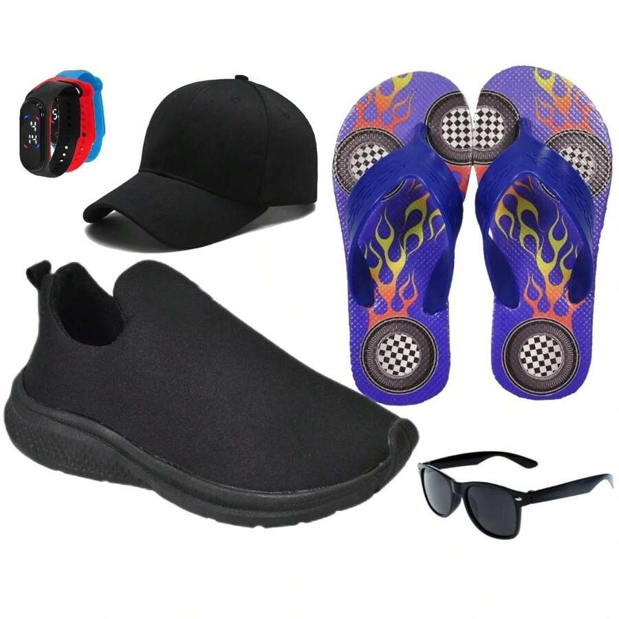 Kids Flats - 黑色 - 查看 1