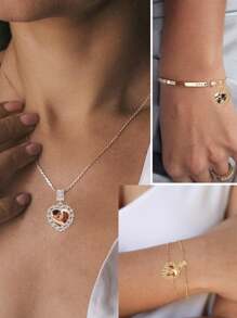 1 Peça Berloque De Pulseira Personalizado Com Foto Para Mulheres E Mães, Pingente De Colar Com Foto, Berloque De Tornozeleira Com Foto, Pingente De Medalha De Coração Redondo Para Presente De Filha, Namorada, Esposa Ou Melhor Amiga