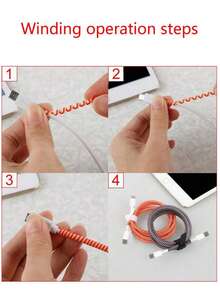 Halloween Spider Patterned Data Cable Protector Compatible With Apple Charger Transparent Anti-Break Bite Wire Silicon Charging Cord Quick Charge 18/20w Simple Style - Multicolor - View 4