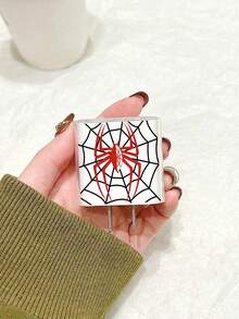 Halloween Spider Patterned Data Cable Protector Compatible With Apple Charger Transparent Anti-Break Bite Wire Silicon Charging Cord Quick Charge 18/20w Simple Style - Multicolor - View 2