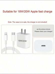 Vỏ bảo vệ bộ sạc có hoa văn xoắn tương thích với Apple 15/14 Pro Max/13/12/Ipad, trong suốt và chống vỡ, có cáp sạc bằng silicon (Sạc nhanh 18/20w) Bộ bảo vệ cáp, Bộ bảo vệ bộ sạc - Nhiều màu - Xem 4