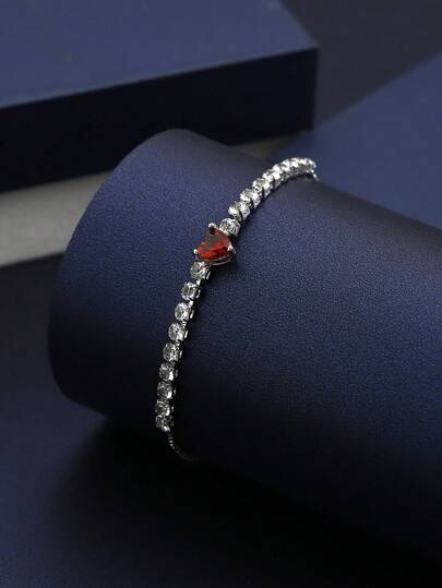 1pc Copper Heart Shaped Expandable Bracelet Valentines,Mom,Mother,Mother's Day,Gift