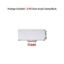 CYFUN DESIGN 1/9Pcs DIY Transparent Seal Stamp Block For DIY Scrapbooking Clear Photo Album Decorative Back To School,Back To School,School Supplies