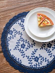 1 Miếng In Ren Tròn Bàn Đệm - Nhiều màu - Xem 1