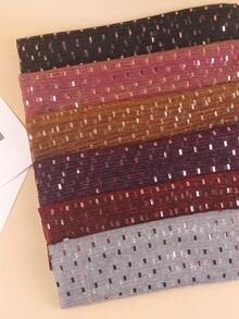 優雅1件豪華網眼亮片拼接裝飾頭巾，節日外出時尚女士圍巾 - 彩色 - 查看 10