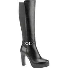 Botas de vestir de tubo alto con plataforma, mod. 1087828 - Negro - Ver 2
