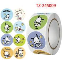 Sanrio 500Pcs/Roll Sticker Kawaii  Hello  Cartoon Kitty Cat Kids Reward Stickers Gift Decoration Decals Toys(Some Parts May Be Random)