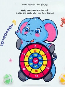 Dartboard & Sticky Ball Target Game, Indoor/Outdoor Family Interaction Toy, Random Style - Multicolor - View 4