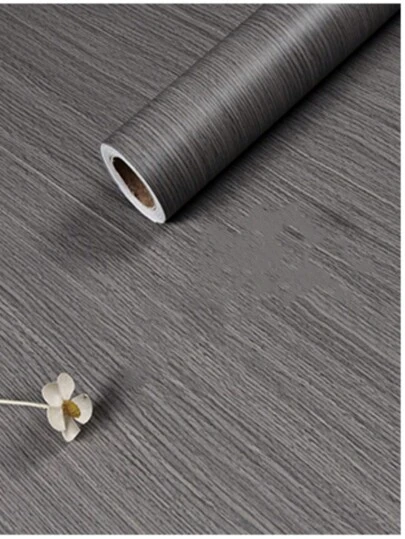 1 Roll Waterproof Wood Vinyl Wallpaper Self Adhesive Wallpapers Doors Cabinet Desktop Modern Furniture Decorative Wall Paper