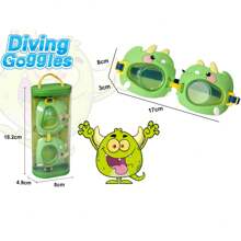 1 Pieza Gafas De Natación Infantiles Ajustables Elásticas Y Con Dibujos Animados Lindos, Máscara De Natación Para Piscina, Adecuadas Para Niños De 3 A 15 Años, Regalo - gafas de natación - Ver 12