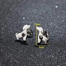 1Pair Stainless Steel Simple Pet Cat Earrings For Women Sweet Lovely Cute Simple Jewelry Party Anniversary