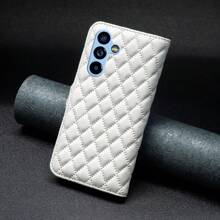 兼容三星 Galaxy A55 A35 A15 A05 A05S A25 A24 A34 A54 A14 A23 A73 A13 A33 A53 A52 A72 A12 手机壳，Galaxy A55 A35 A15 A05 A05S A25 A24 A34 A54 A14 A23 A73 A13 A33 A53 A52 A72 A12 翻盖钱包皮套带卡槽支架手机壳。 - 白色 - 查看 4