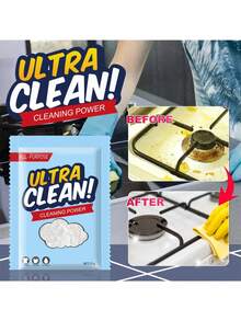 One Pack (25g) Of Baking Soda Powder - Multi-Functional Effective Stain Remover For Clothes And Kitchen, Efficiently Cleans Oil Stains - White - View 2