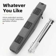 ROCKBROS Bike Front Tube Frame Bag Waterproof Lengthed 1.5L Triangle Pouch Double Zipper MTB Bike Top Tube Bag - Grey - View 2