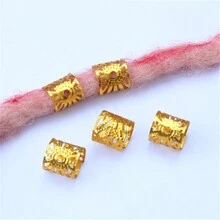60个波西米亚风可调节金属发圈，女孩发饰，金属装饰发珠夹 - 彩色 - 查看 4