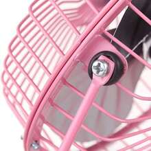 Mini Ventilador Personal Usb Laptop Pc Escritorio Aspa Metal, Mini Ventilador Enfriador Portatil Usb Personal Escritorio 6 Pulgadas - Azul - Ver 3