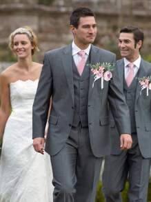 1入組男士婚禮胸花,口袋胸花,新郎、伴郎婚禮胸花,舞會、周年紀念、正式晚宴穿孔西裝胸花