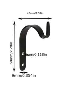 3 Ganci da parete - Perfetti per appendere piante, dispositivi di illuminazione, opere d'arte e altro ancora - Decorazione retrò per interni/esterni, viti incluse - Gancio a forma di J in ferro nero da 71 mm per appendere cesti di piante, vestiti, cappelli, sciarpe, ottimi regali