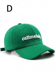 1 款男女通用时尚棒球帽，带“CALL ME BABY”刺绣