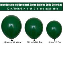 Bộ 50/136 vòng hoa vòm bóng bay màu xanh lá cây, bóng bay màu xanh ngọc lục bảo sẫm màu xanh lá cây xô thơm màu vàng kim loại cho tiệc sinh nhật Wild One Jungle, tiệc mừng em bé, tiệc Woodland, ngày lễ Thánh Patrick, Giáng sinh - Nhiều màu - Xem 3