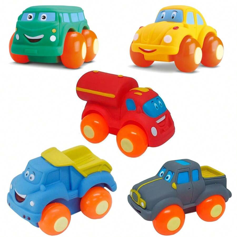 Brinquedo Soft Cars Carrinhos Mordedor Para Bebe Divertoys - Multicolorido - View 1