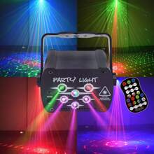 Party Lights DJ Disco Lights Strobe Lights, Portable LED Stage Lights Sound Sensing With Remote Control, USB-Powered RGB LED Projector Suitable For Indoor Home Decoration Birthday Carnival Nightclub Dance Effects Party Performance Holiday Gifts