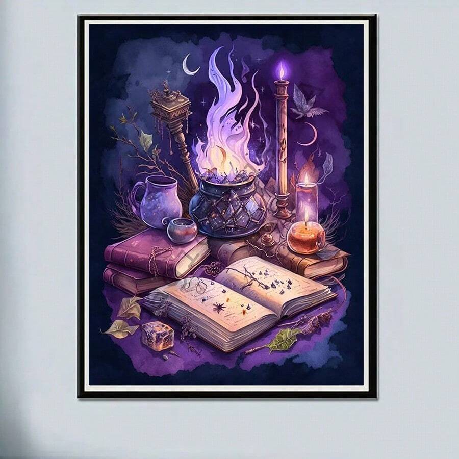 鑽石畫套件,圓形鑽石,不含框架