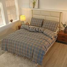 3 Piezas De Cubierta Nórdica Con Estampado Floral De Estilo Sencillo Y Cómodo Y Conjunto De Funda De Almohada (sábana Y Relleno No Incluidos)
