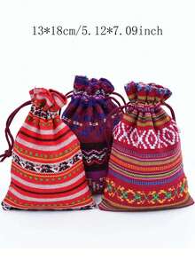 5入組幾何樣式隨機禮品袋 - 彩色 - 查看 7