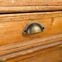 12 件古董黃銅櫥櫃拉手,銅杯手柄復古農舍風格旋鈕,適用於梳妝台櫥櫃廚房家具裝飾,帶螺絲